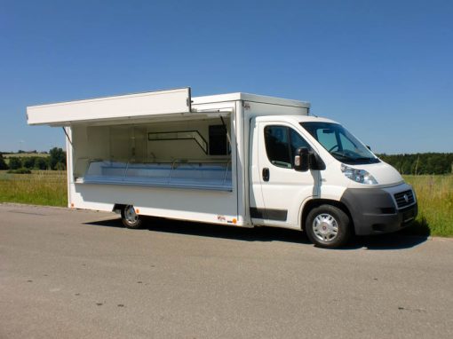 Kühlthekenmobil für den mobilen Fischverkauf