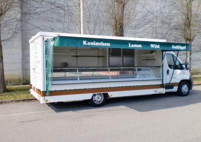 Kühlthekenmobil mit absenkbarem Fahrwerk